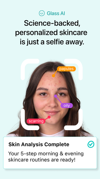 Glass: AI Skincare  Acne Scan