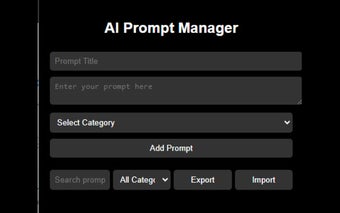 AI Prompt Manager