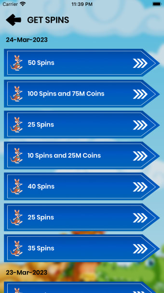 Spins and Coins Reward Links