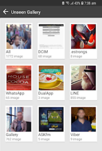 Unseen Gallery Cached images  thumbnails Manager