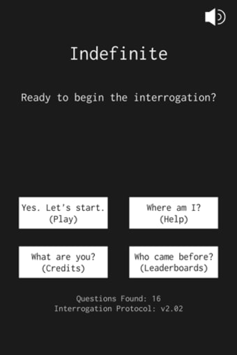 Indefinite: Interrogation Game