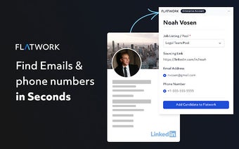 Flatwork ATS: Email Finder for Recruiters