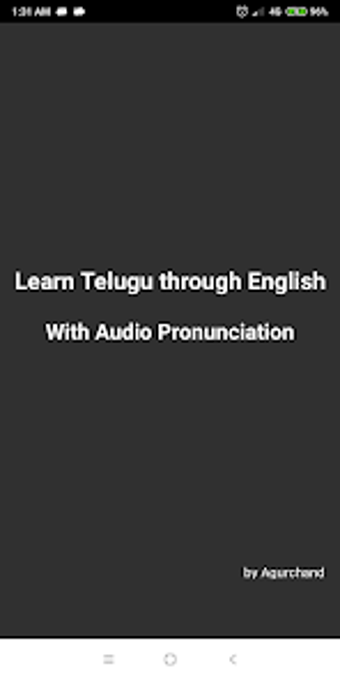 Learn Telugu through English