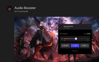 Audio Booster for Crunchyroll