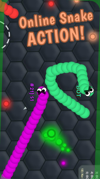 Slimy .IO: Snake Snither MMO -Run Eat Color Dot