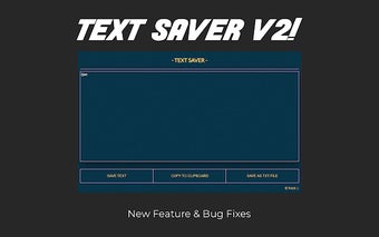 Text Saver