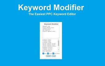 Keyword Modifier