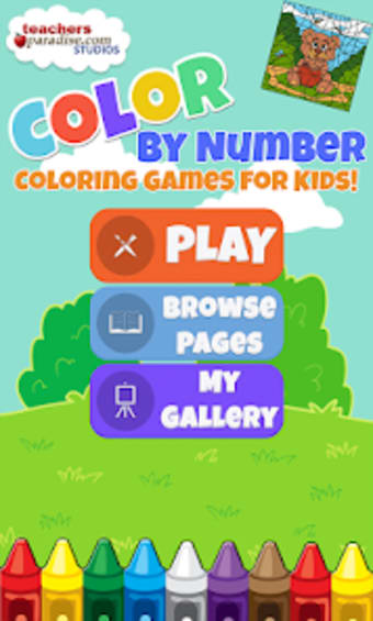 Color By Numbers Game for Kids