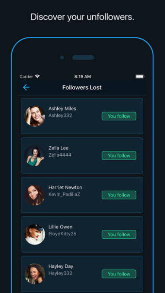 Reports for Followers Spy Pro