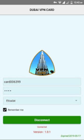 DUBAI VPN CARD