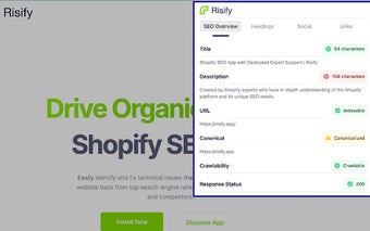 Risify - Shopify SEO