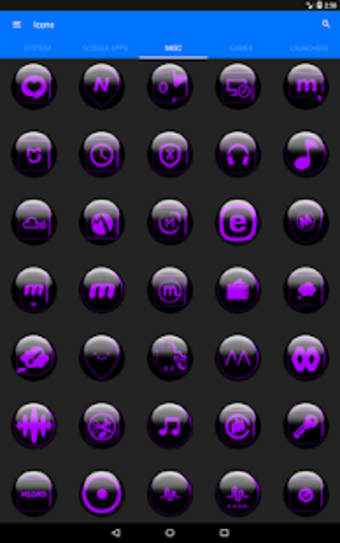 Purple Glass Orb Icon Pack Free