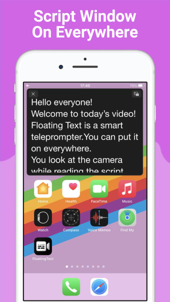 Teleprompter - Floating Text