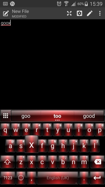 Emoji Keyboard Dusk Red Theme