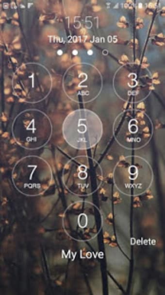 lock screen keypad