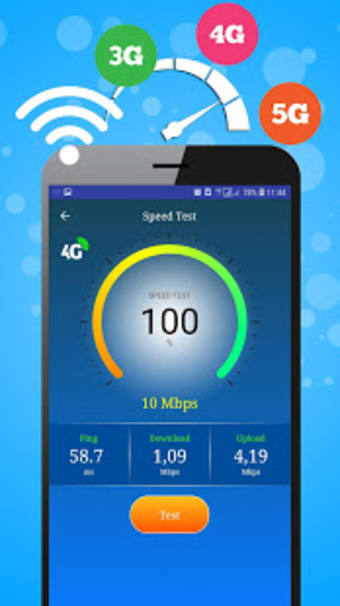 WiFi 5G 4G 3G Speed Test -Speed Check - Cleaner