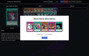 DuelingNexus Start-Hand Simulator