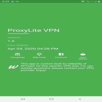 ProxyLite Main App - HTTP, SSL & UDP VPN App