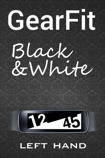 Gear Fit Black White Clock