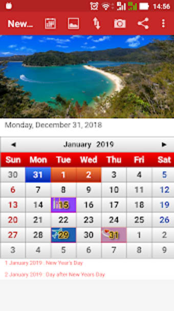 New Zealand Calendar