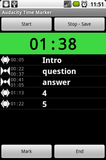 Time Markers for Audacity