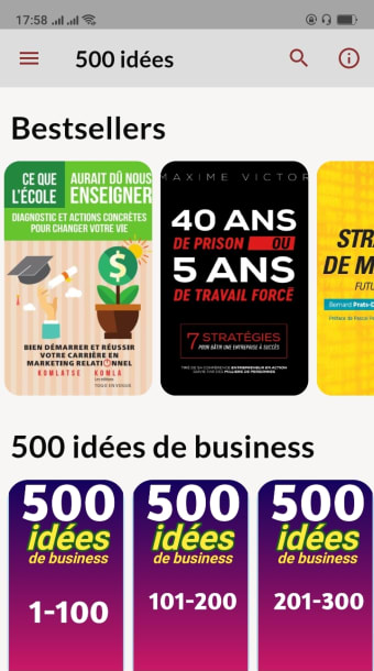 500 ideas and business model