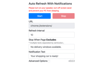 Auto Refresh With Notifications