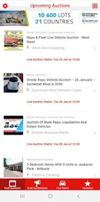 SAIA Auctions - South Africa