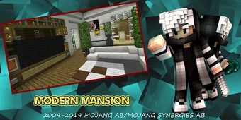 Map Modern Mansion: MCPE House