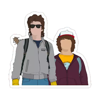 stranger things Stickers for w