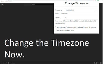 Change Timezone for Google Chrome™