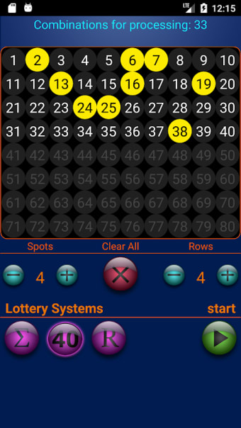 Keno lottery