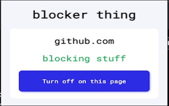 Blocker thing