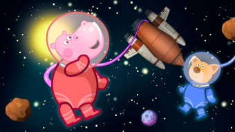 Space for kids. Adventure game