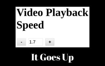 Video Playback Speed