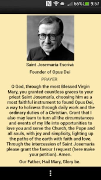 Prayer Cards Opus Dei