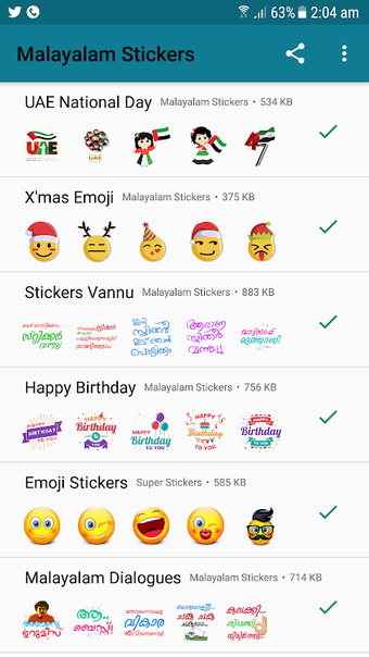 Malayalam Stickers