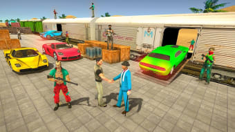 Train Robbery Car Theft - Train Transport Games