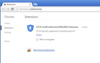 CFCA CertEnrollment.SANGANG Extension