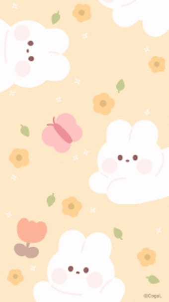 카카오톡 테마 - 봄봄 토끼 카톡테마