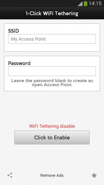 1-Click WiFi Tethering FREE