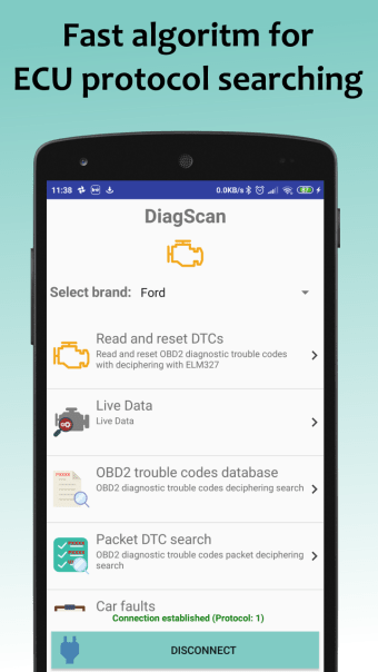 DiagScan-car diagnostic elm327 obd2 codes scanner