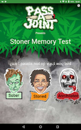 Stoner Memory Test: Buzzed Brain Weed Game