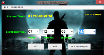 RTG Ninja Shutdown