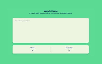 Words Count - A simple words counter