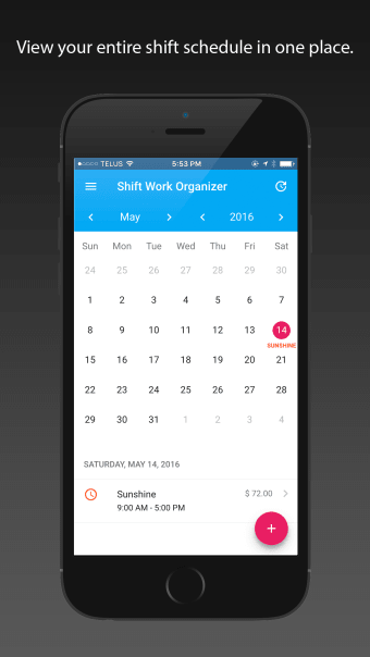 Shift Organizer - Easily plan and track shift work