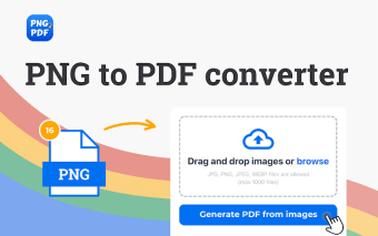 Convert PNG to PDF - Images to PDF converter