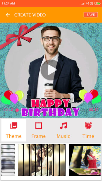 Birthday video maker Brother - with photo and song