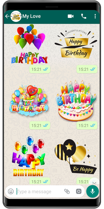 WASticker - Birthday stickers