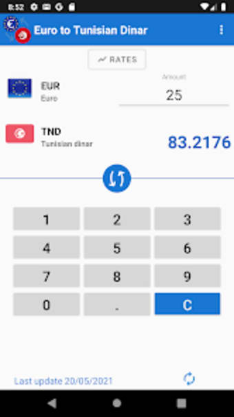 Euro to Tunisian Dinar Convert